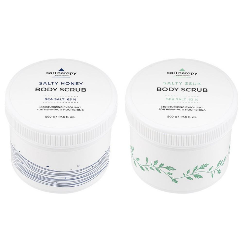 솔테라피 솔티 바디스크럽 500g+30g 쑥/허니 올리브영