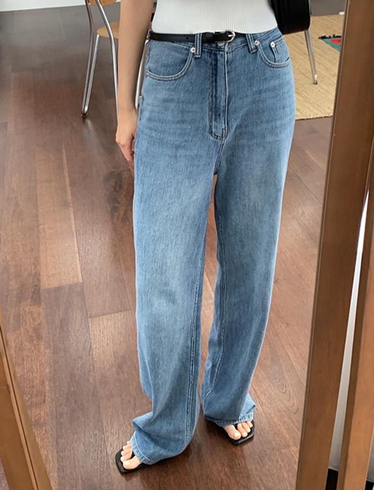 어게인 후들 와이드 데님