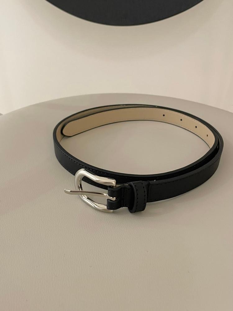 데일리 블랙 새틴벨트 (1color)
