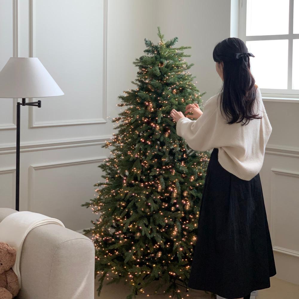 크리스마스트리 나무 PE 전나무 대형 무장식 클래식 프렌치 트리 180cm