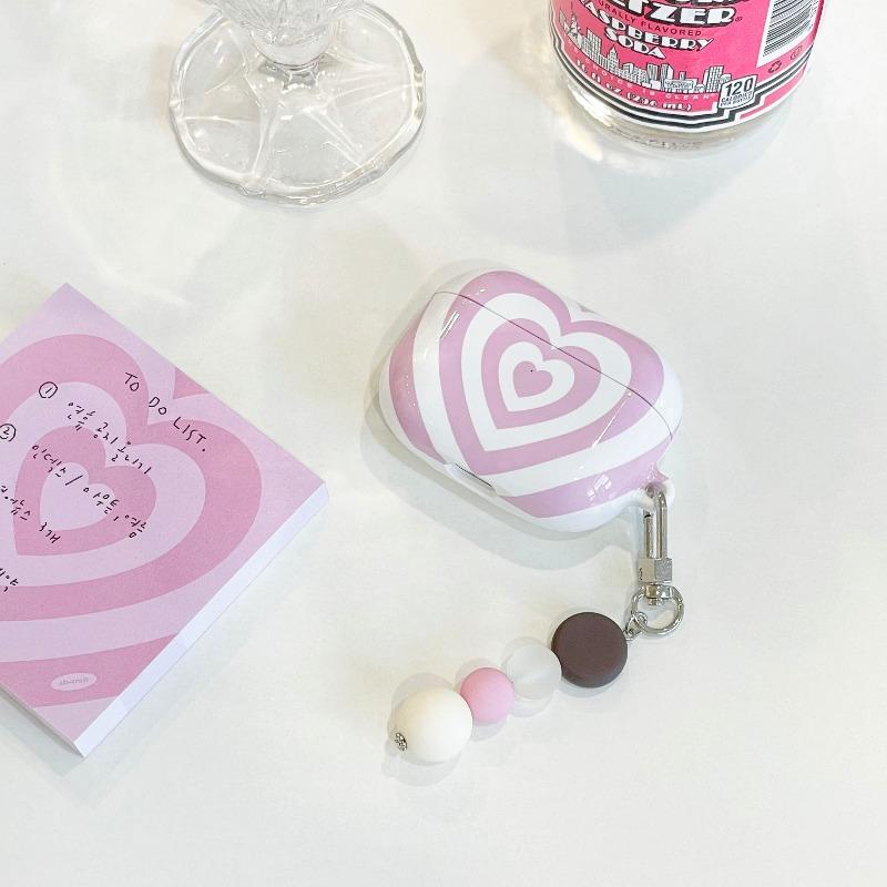 앱스트랫) HEART BEAM (BABY PINK) 에어팟/프로 케이스