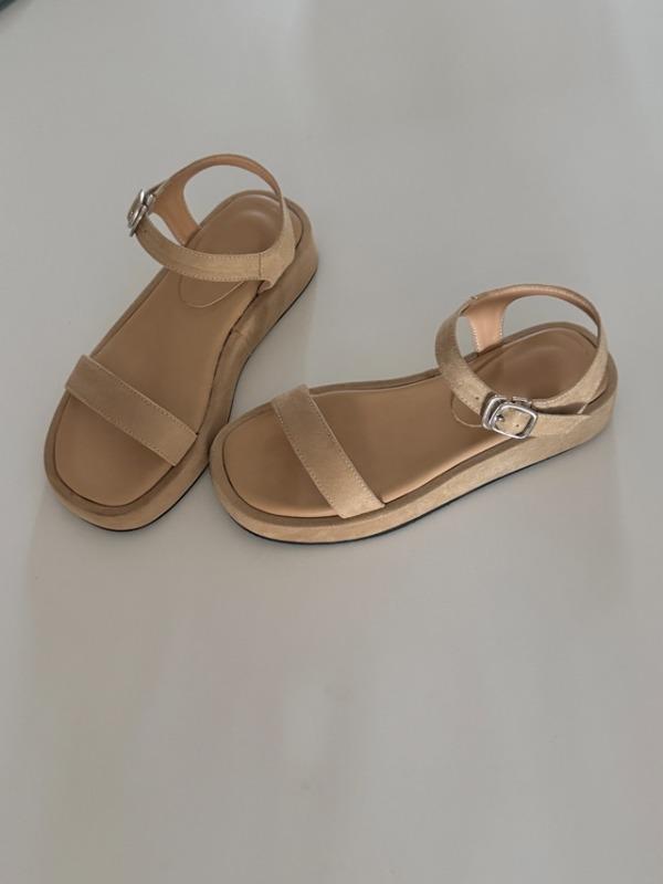 쿠션 스트랩 샌들 2color