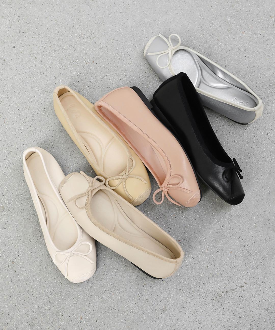 사뿐 케이트 리본 플랫슈즈 (1cm)