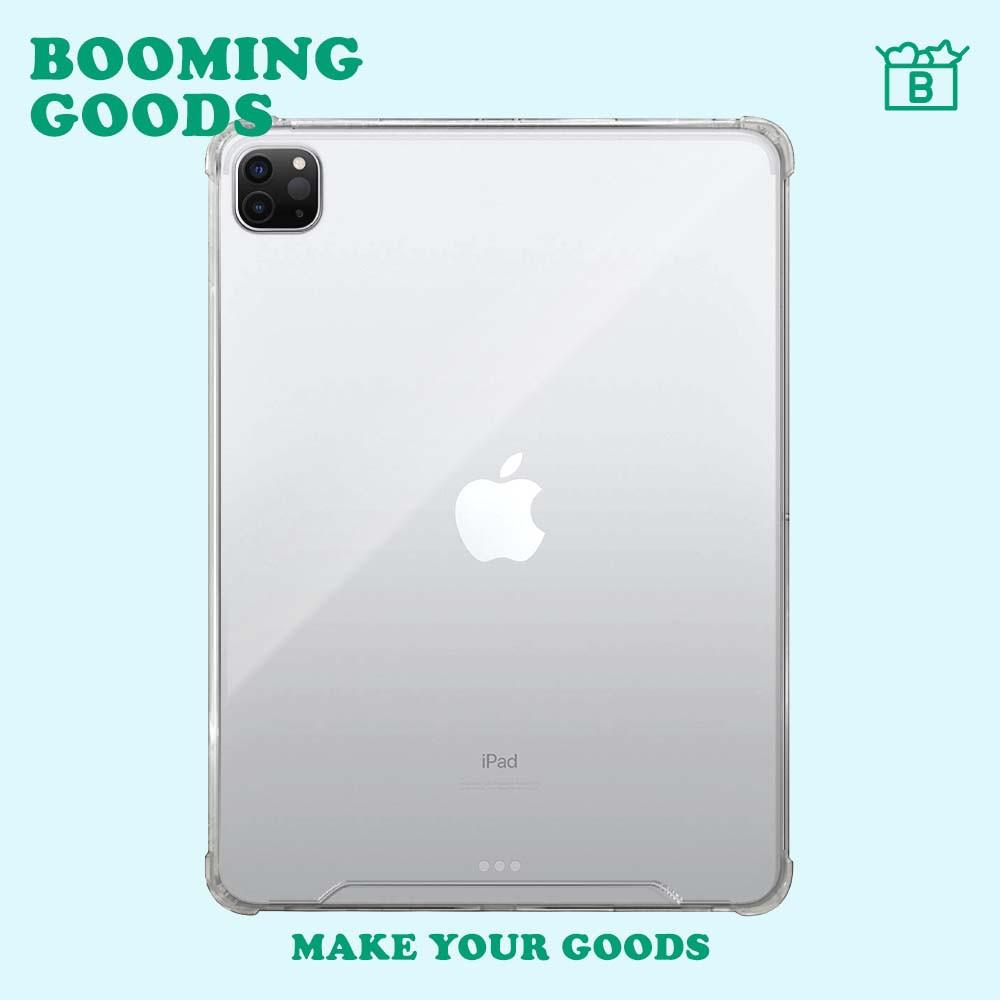 (붐잉굿즈) 커스텀 제작 아이패드 케이스 주문 제작 아이패드프로 투명 범퍼케이스 자체 제작