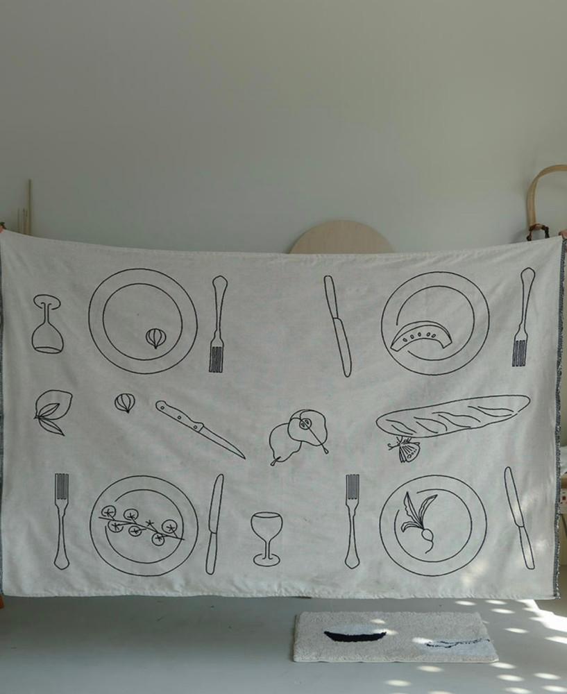 앳유어홈 오브제 피크닉 매트 감성 돗자리 캠핑 러그 인테리어 야외 차박 소풍 텐트