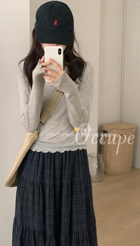 [당일출고]미엘 리플 티셔츠 (5col) miel 물결티 데일리티셔츠
