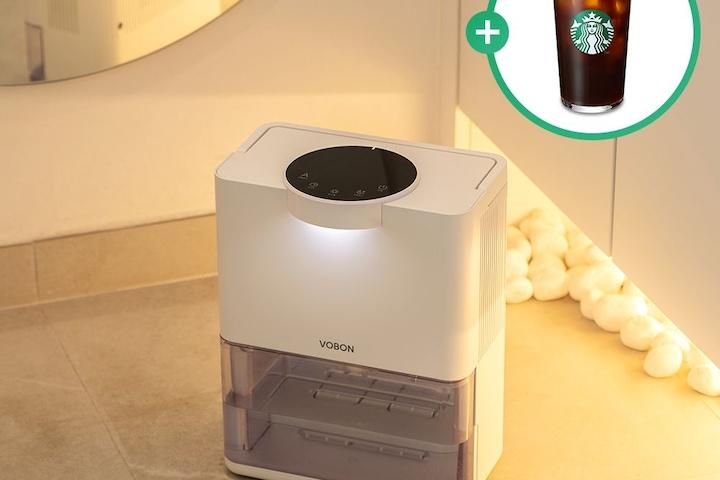 미니 제습기 공기청정기 듀얼펠티어 저소음 소형 화장실 원룸 습기제거  VB-DH3000W