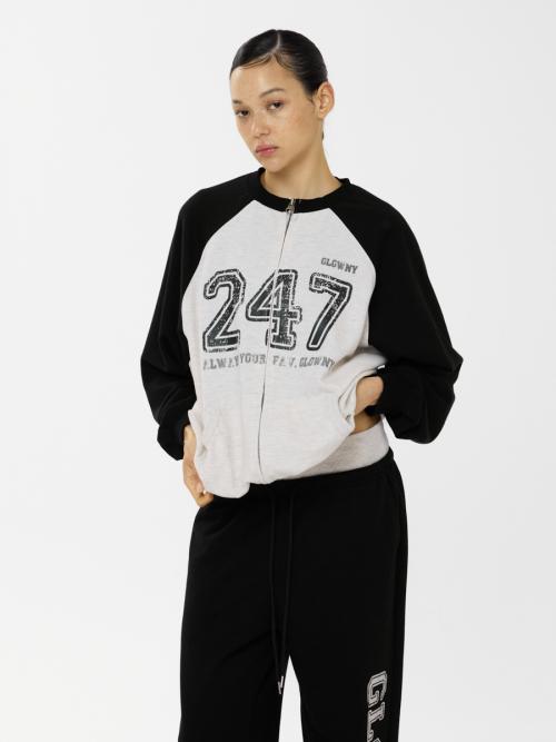 247 JERSEY ZIP UP (OATMEAL)