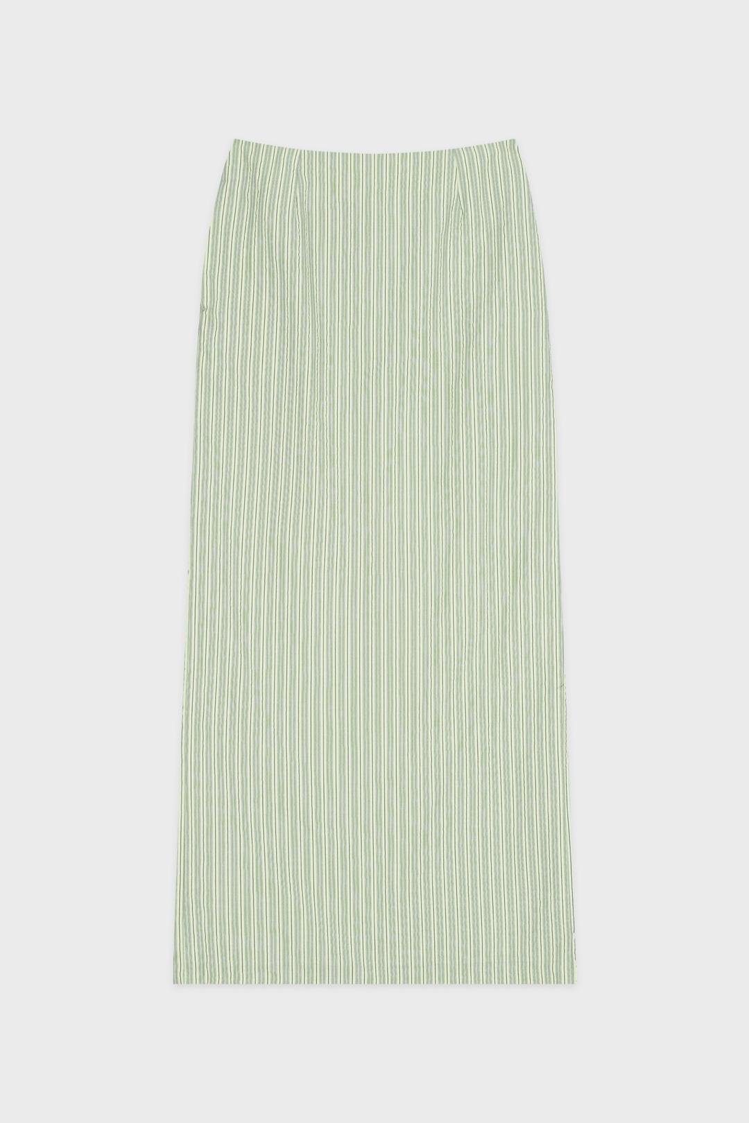 Stripe Maxi Skirt (Green)