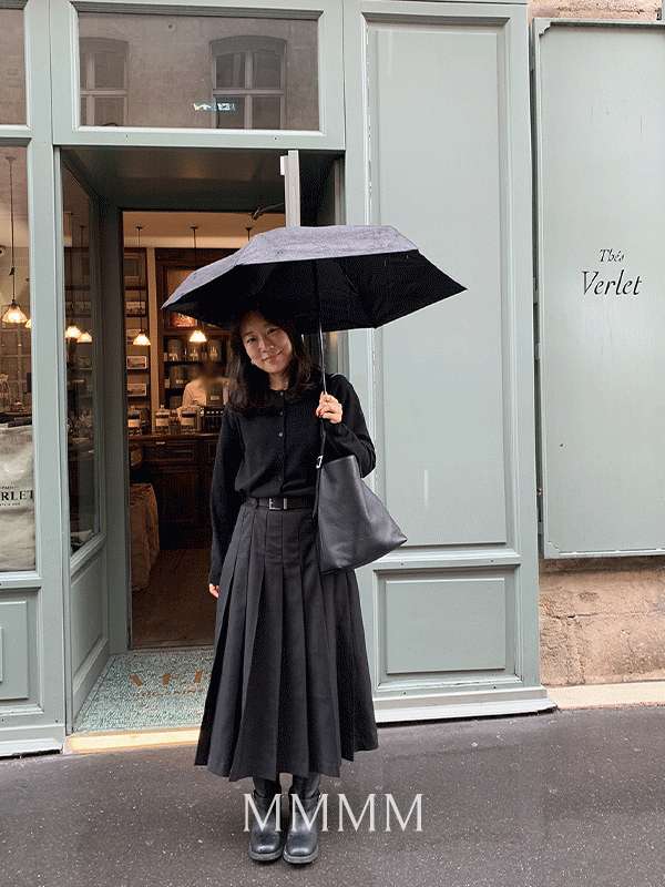 [프리미엄/턱벌어짐X] MMMM  #단독주문/당일발송발롱 플리츠 스커트[size:S,M,L]