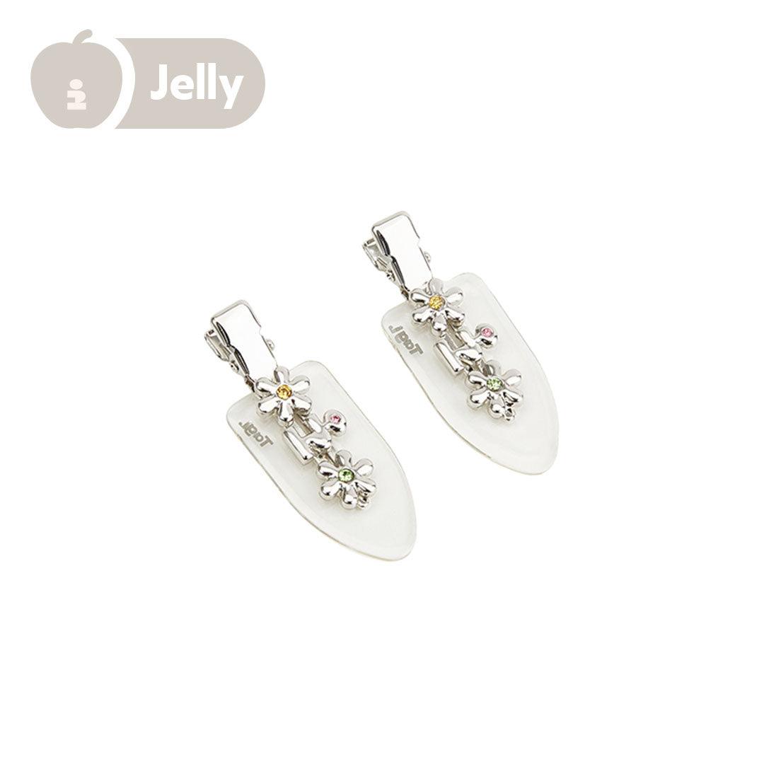 Tagi. Metal tloret bangs clip - Jelly