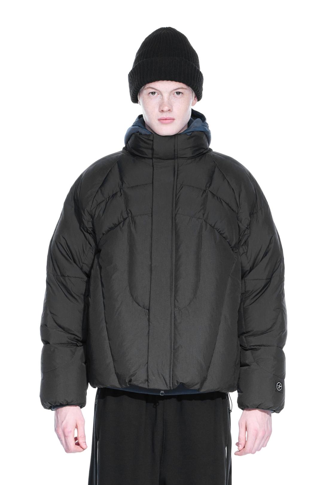 LM SOLID GEOMETRY DUCK DOWN JUMPER (BLACK)