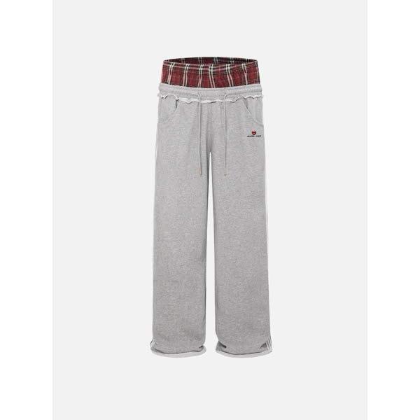 [AELFRIC EDEN] Sport-Infused Baggy Sweatpants & Sweatpants 배기 진 01243E0399-GY