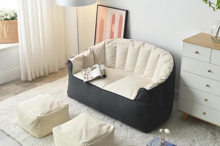 [해외] 초대형 푹신함 쫀득 2인용 빈백 쇼파 5color