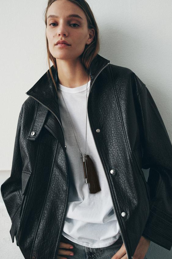 튜브 프린지 메탈 네크리스