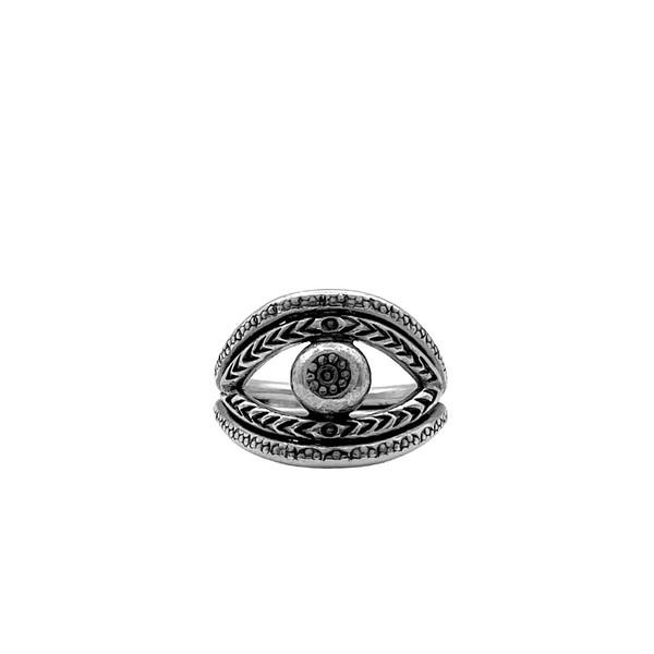KAREN HILL TRIBE silver Evil eye Ring