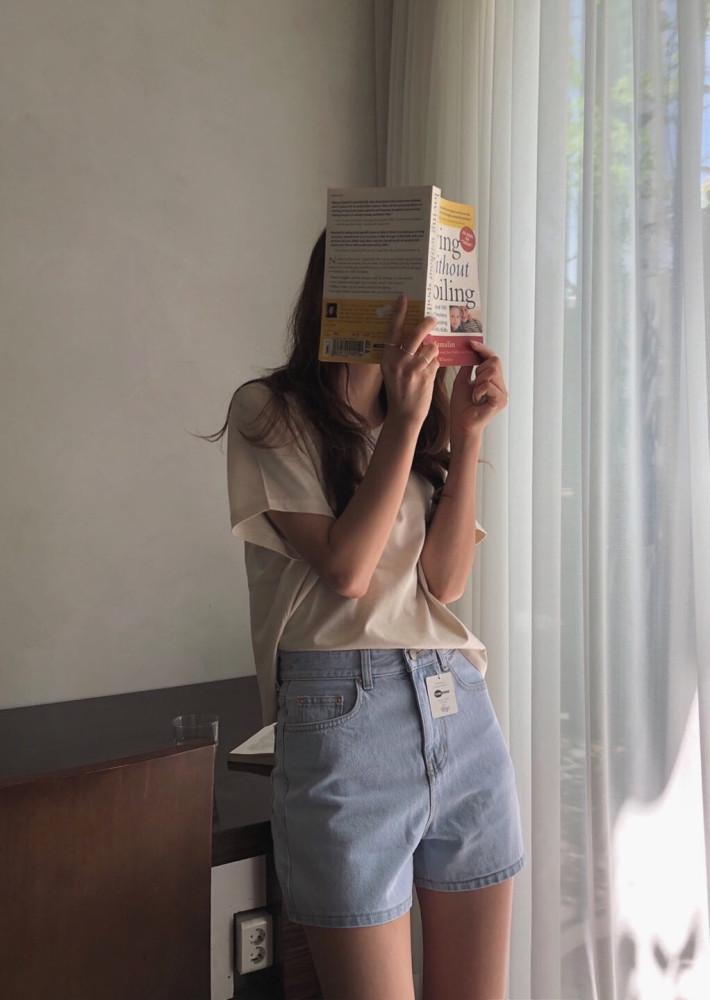 bas standard 하프 크롭 티셔츠(바로배송)