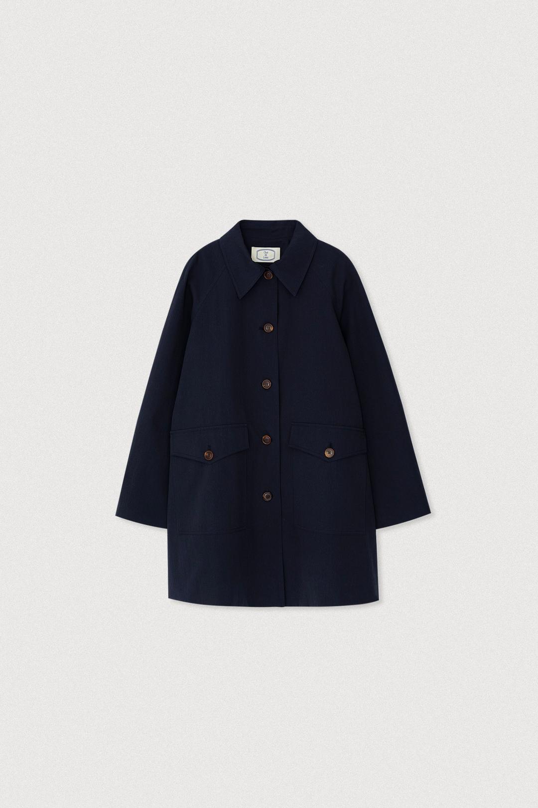 RAGLAN TRENCH COAT [NAVY]