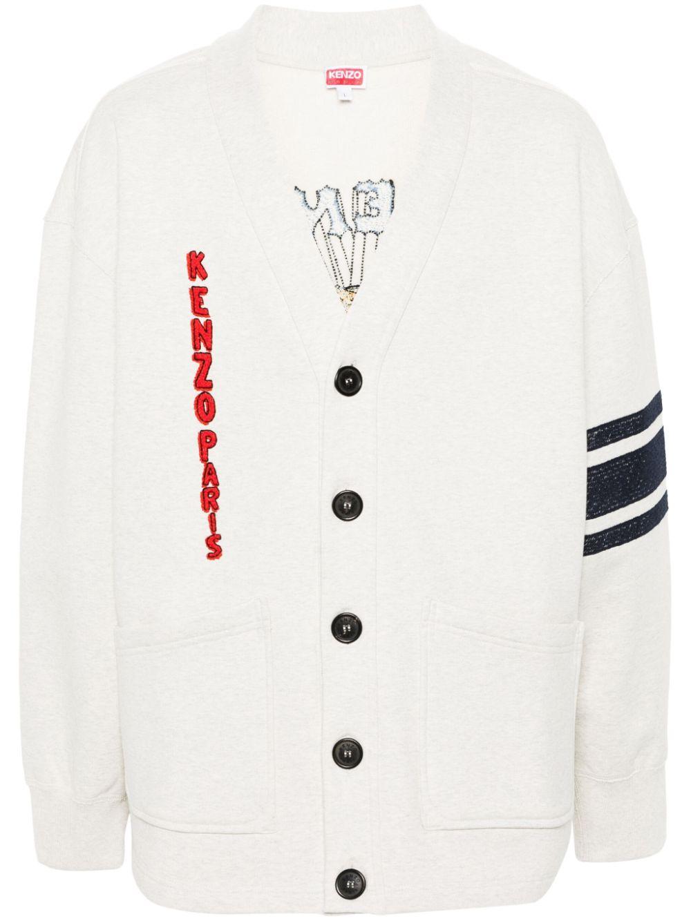 Drawn Varsity cotton cardigan
