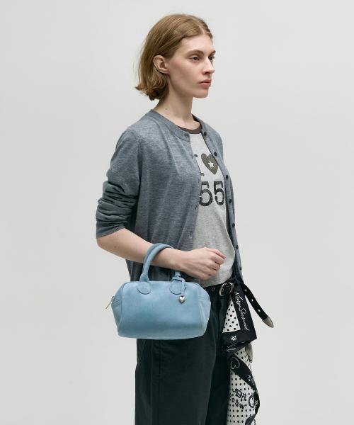 SOFT BOWLING BAG_blue suede