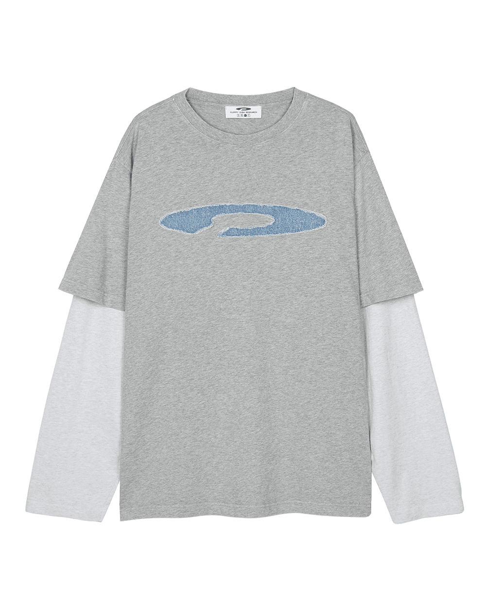 Double Layer Applique Long sleeve M.Gray