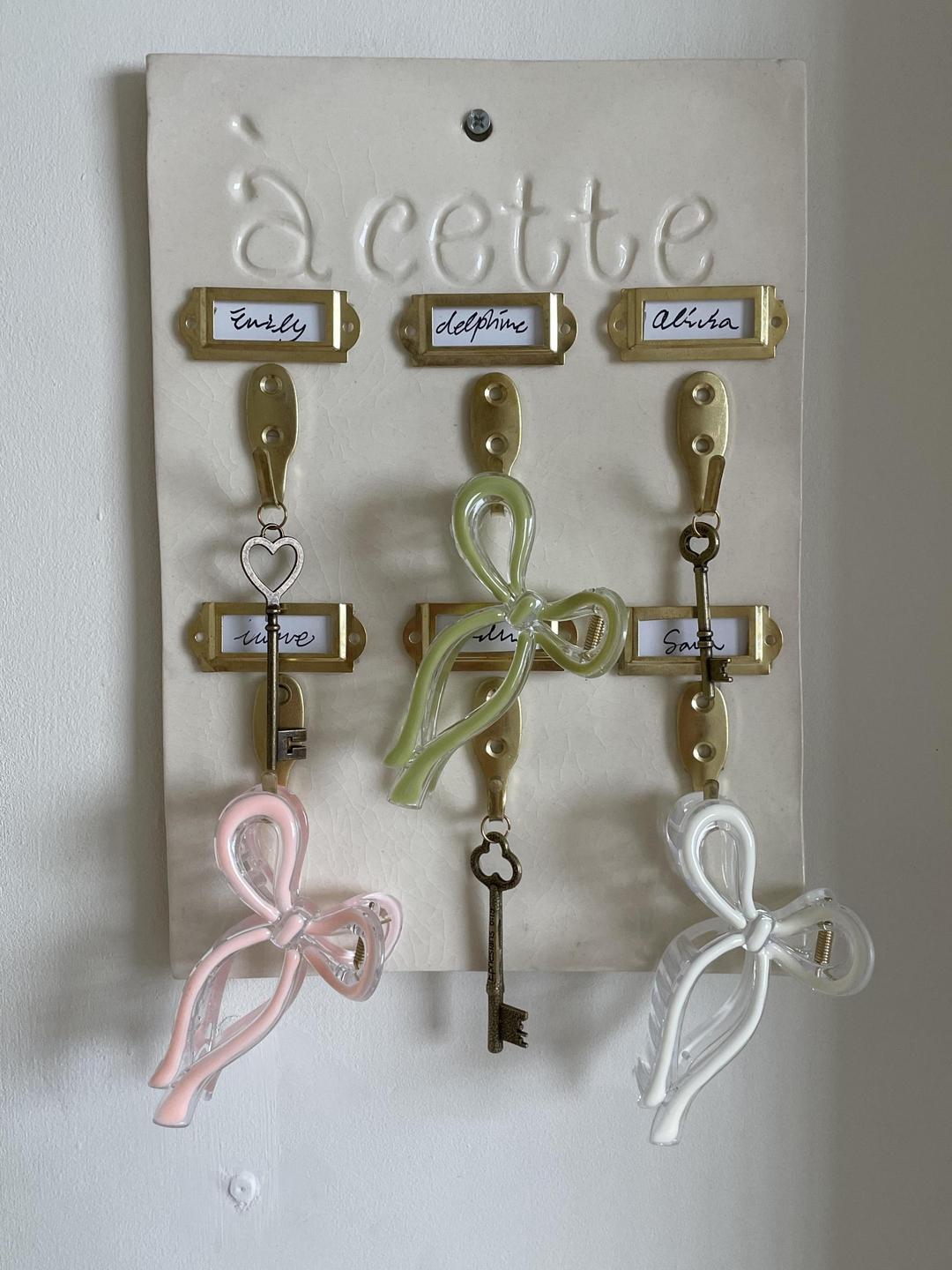 Carry barrette🥚Ribbon hair claw