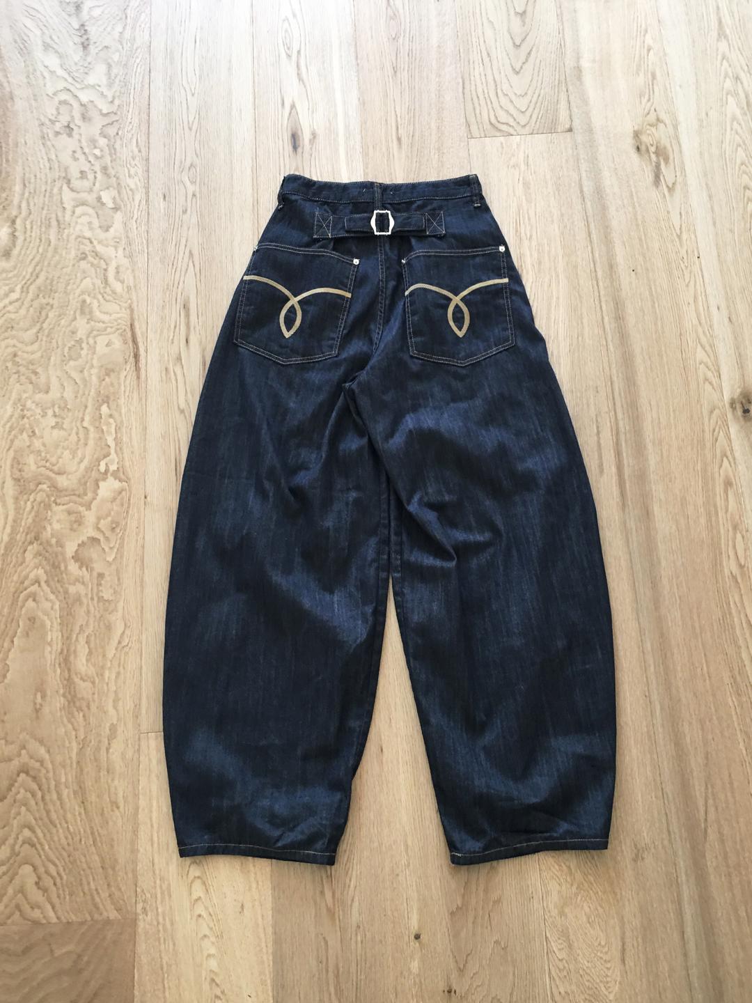 노비야카 Non-fade balloon buckle denim
