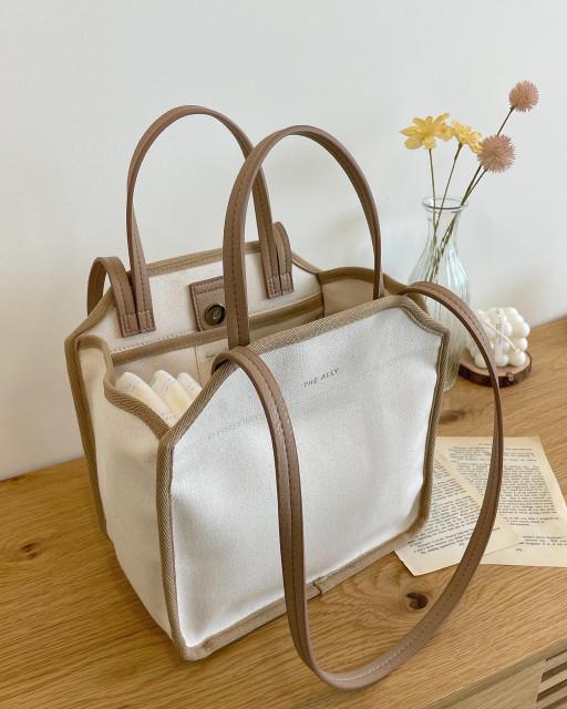 출산선물 여성 임산부 데일리 육아 국민 기저귀 가방 캔버스 미니 토트 숄더백 대학생