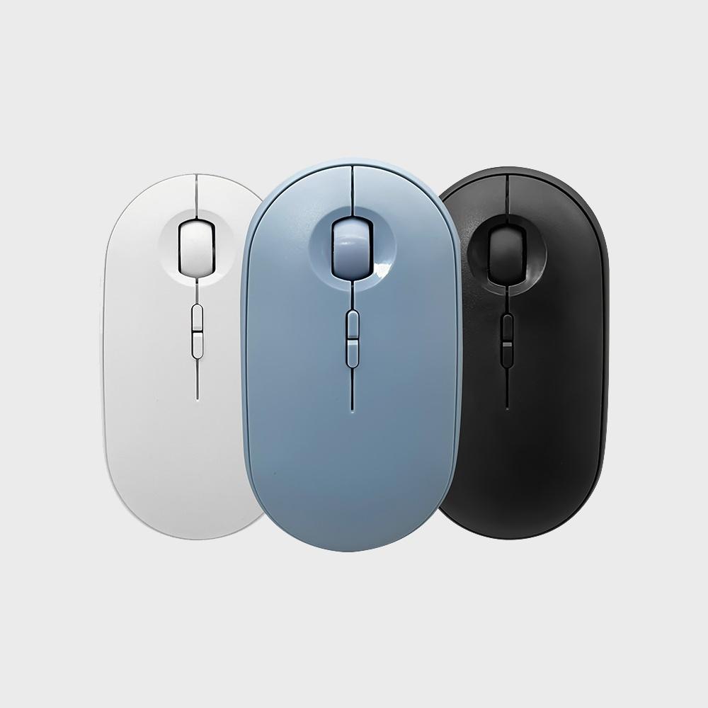 엔보우 2채널 충전식 블루투스 무선 휴대용 무소음마우스 NG03