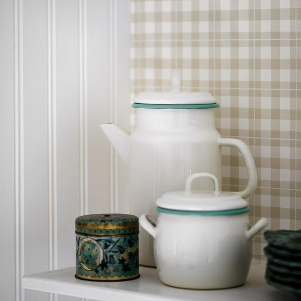 보라스타페터 스웨덴 체크 수입벽지 프리다