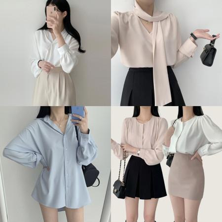 이런 상품 어때요? [단독제작 / 하객룩 / 면접룩 / 데이트룩 ] 구김적은 링클프리 제작 긴팔 블라우스 모음