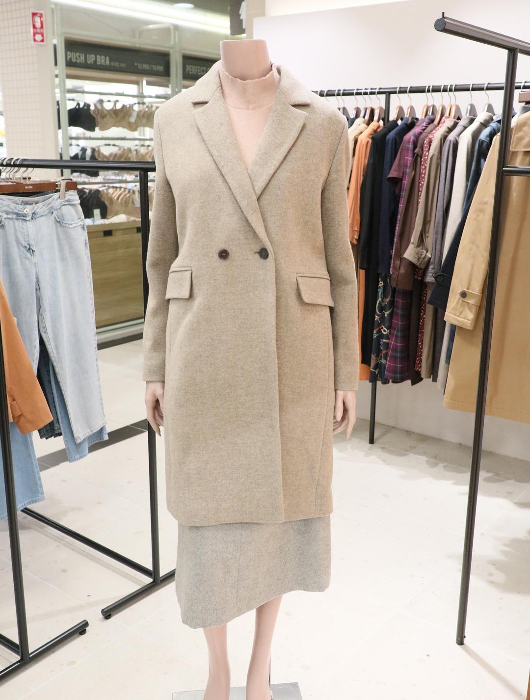 BCBG 트리 헤링몬 모직코트 B1DAH811