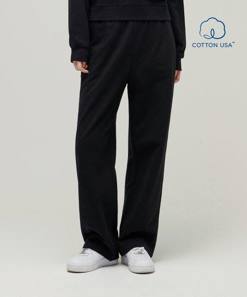 우먼즈 릴렉스드 라운지 스웨트 팬츠 [블랙]