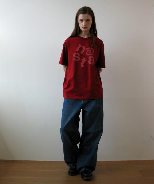 At logo oversized t-shirt, red