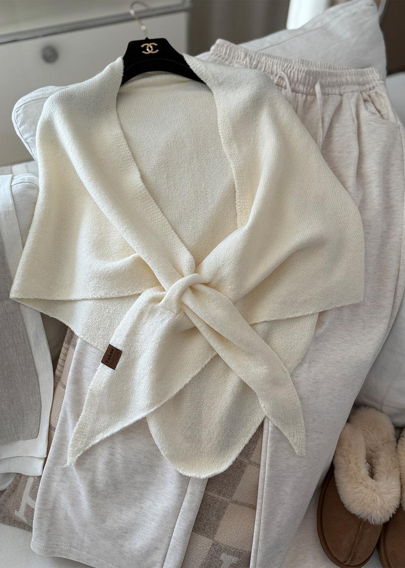 르베 포근한 양모 스카프 숄 (차콜 그레이 아이 블랙) 강추*