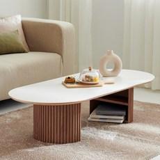 까사디엘 로메이 템바보드 거실테이블 화이트 라미네이트 좌식 테이블