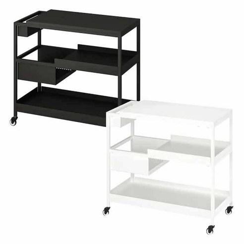 이케아 TROTTEN 트로텐 카트 80x40/트롤리/책상/책상서랍장/이동식/수납장, 화이트_904.74..., 1개