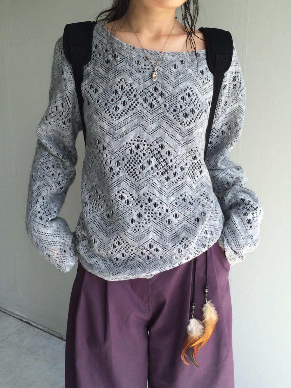 punching boat neck knit top 펀칭 보트넥 니트 탑