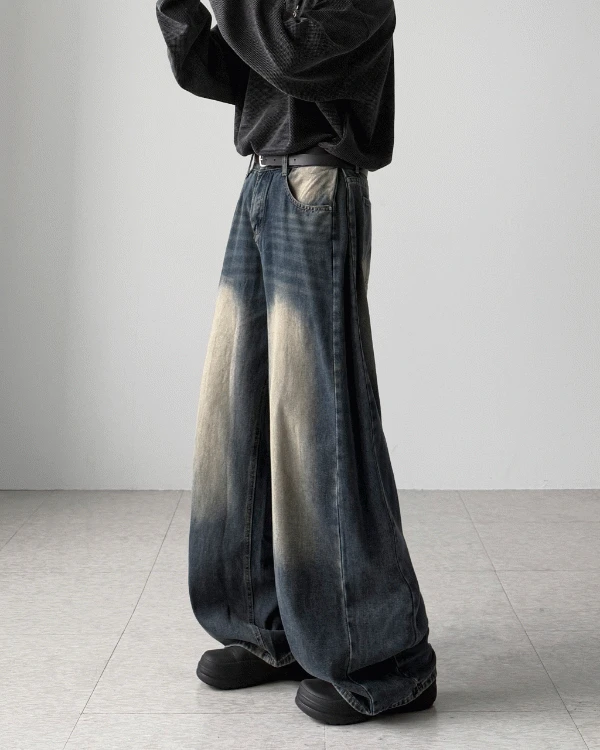 플럭스 핀턱 와이드 데님(5Colors)