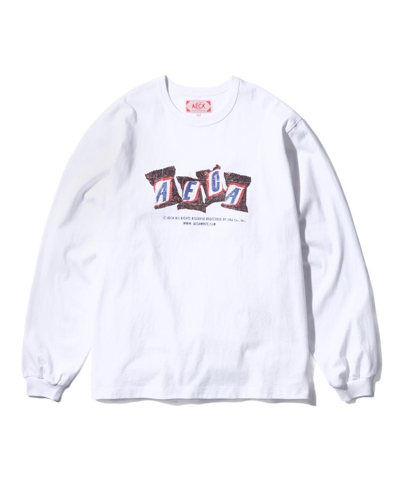 AECA CHOCOLATE BAR LONG SLEEVE-WHITE