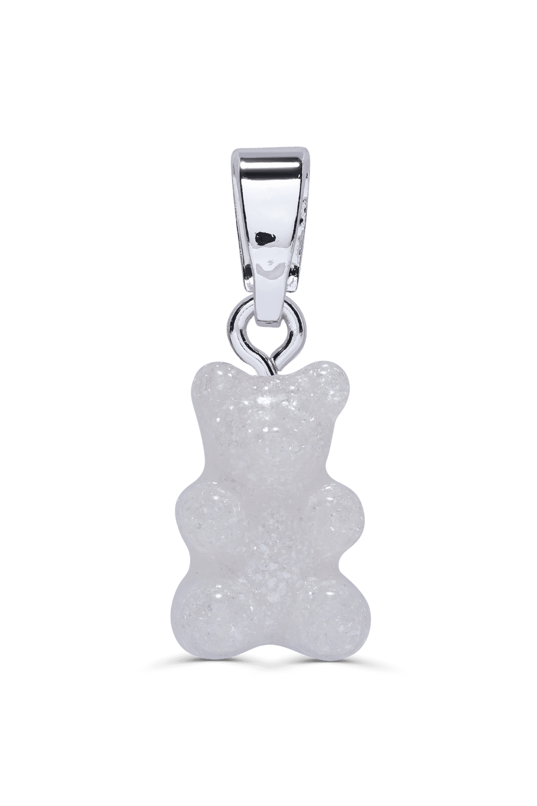 Nostalgia Bear - Classic Connector - Silver plated - Glittery