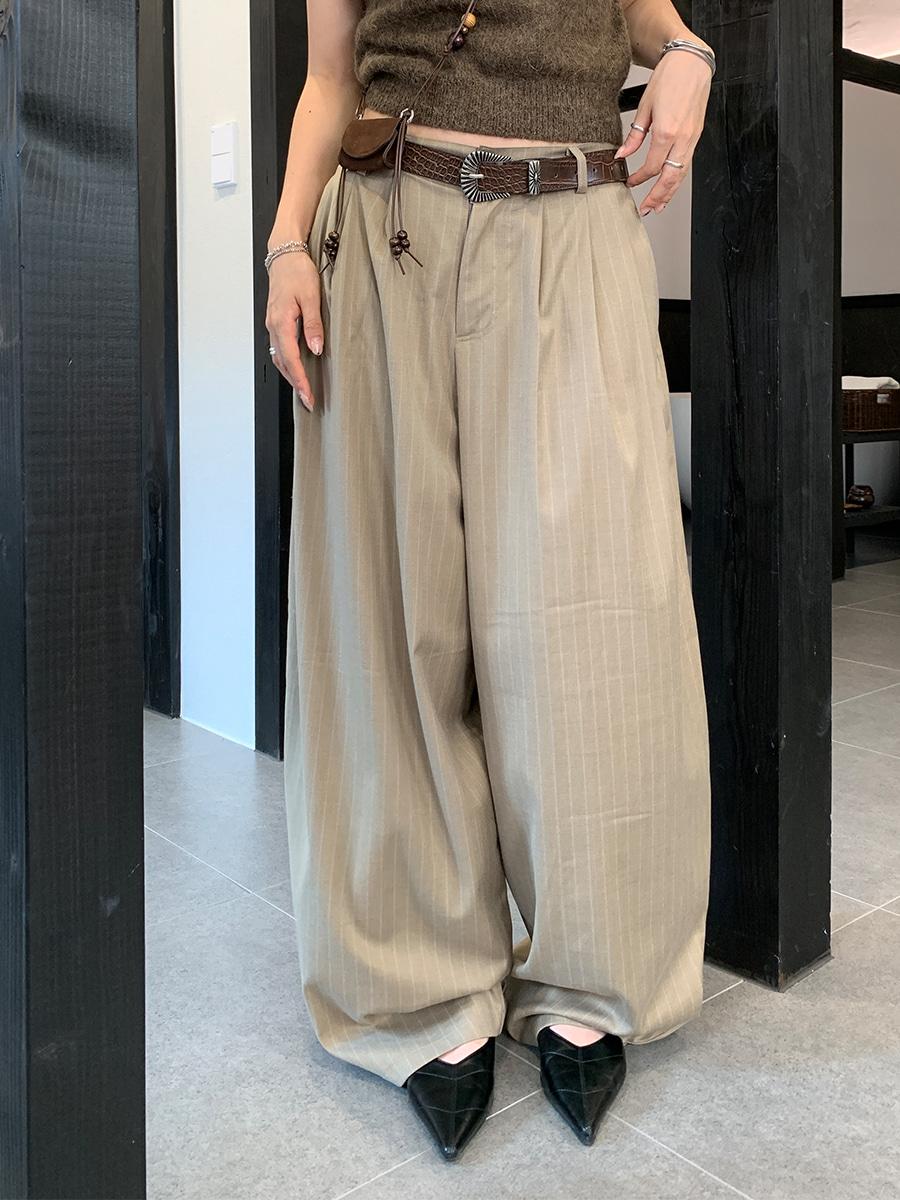 Pin stripe pants (3color) !주문폭주! *베이지S 3-5일소요