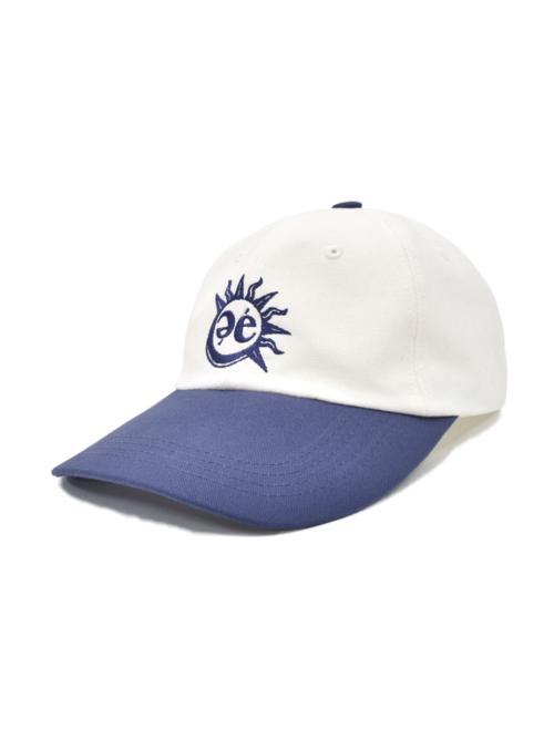 예예(YEYE)  Sun Moon Logo Ball Cap - Navy - 사이즈 & 후기 | 무신사