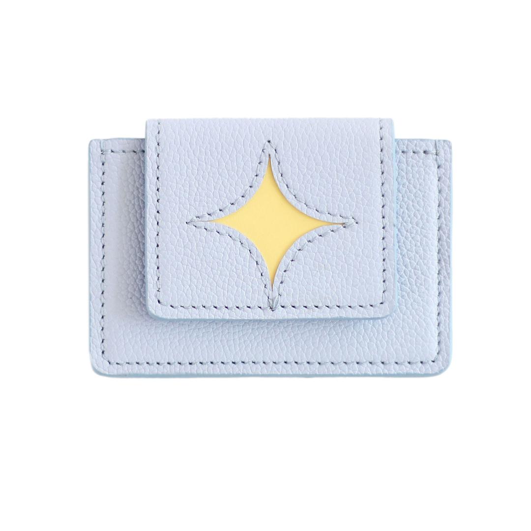 'shape of' wallet - yellow blue