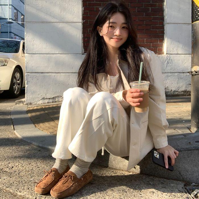 [리얼레더][여울 착용]양가죽 모카신 스웨이드 로퍼 WBFL41530(55102)_8colors