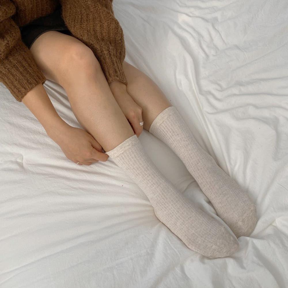 국산 기본 장목 골지양말 긴목 데일리삭스 롱양말 (9color)