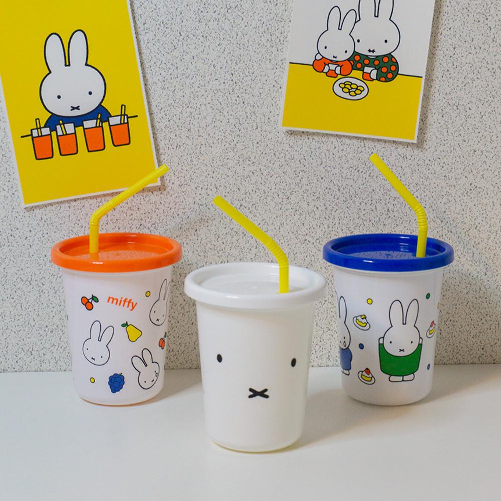 미피 빨대컵 3종 세트 리유저블컵 텀블러 어린이집 물통 휴대용 캐릭터 유치원 음료수 아이
