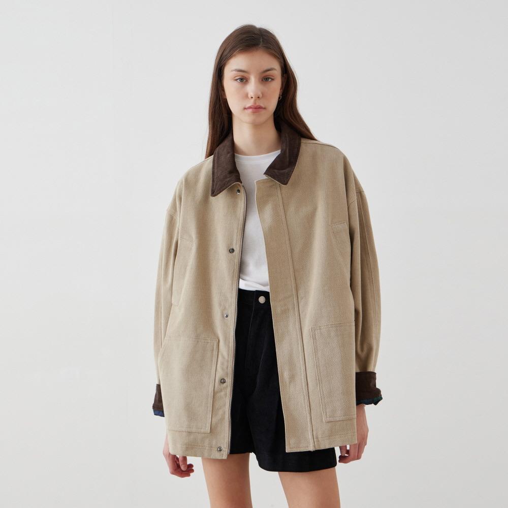 [수요카테전][김연아 착용]코듀로이 코튼 필드자켓 - 2color