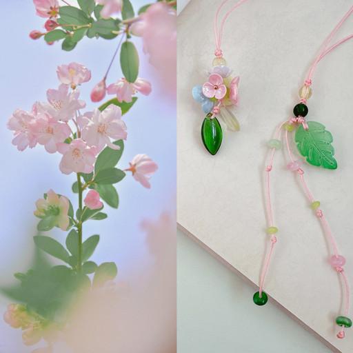 🌷*자연의 색깔 끈 매듭 책갈피 북마크🌿