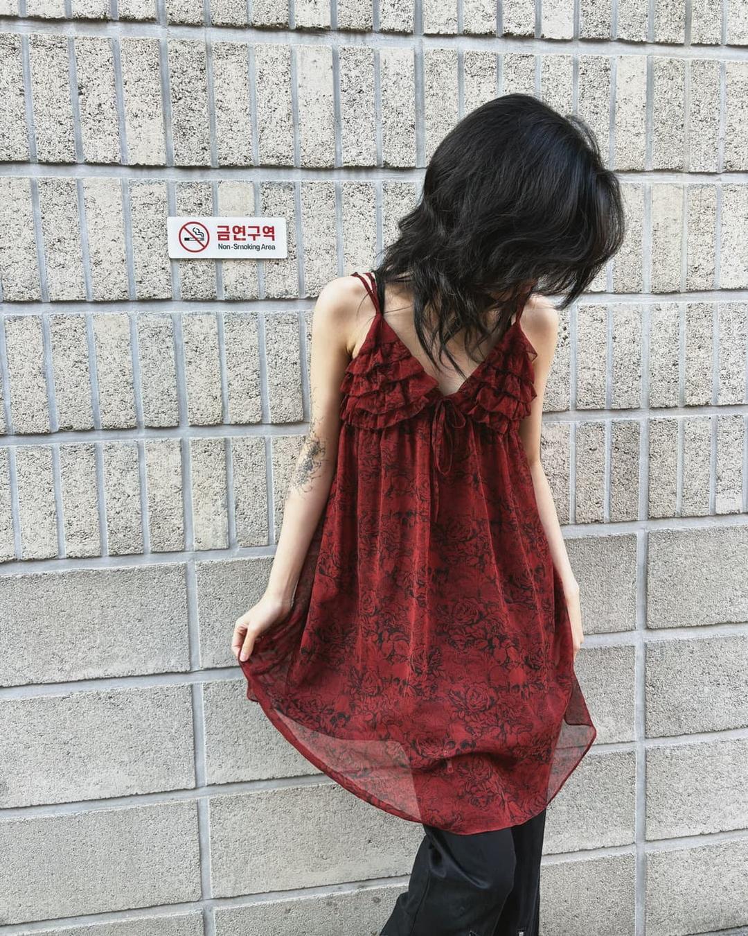 히스테릭 글래머 아카이브 패턴 슬리브리스 원피스 | 후루츠패밀리